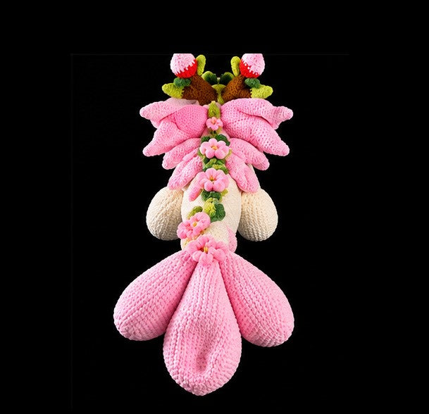 Cherry Blossom Dragon Crochet Pattern PDF – Floral Amigurumi